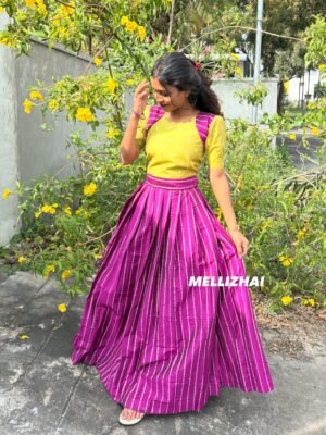 PURPLE WITH LEMONITE CROP TOP SET - Main