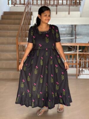 BLACK PETAL KURTI - Main