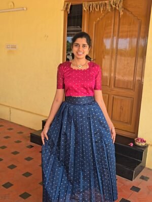 M-418 SAPPHIRE CROP TOP WITH SKIRT - Main